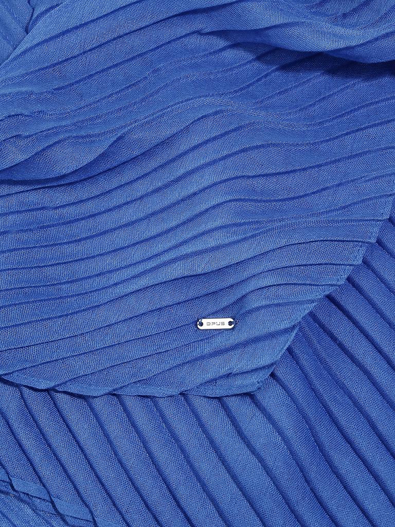 OPUS | Plisse Schal "Alpina" | blau