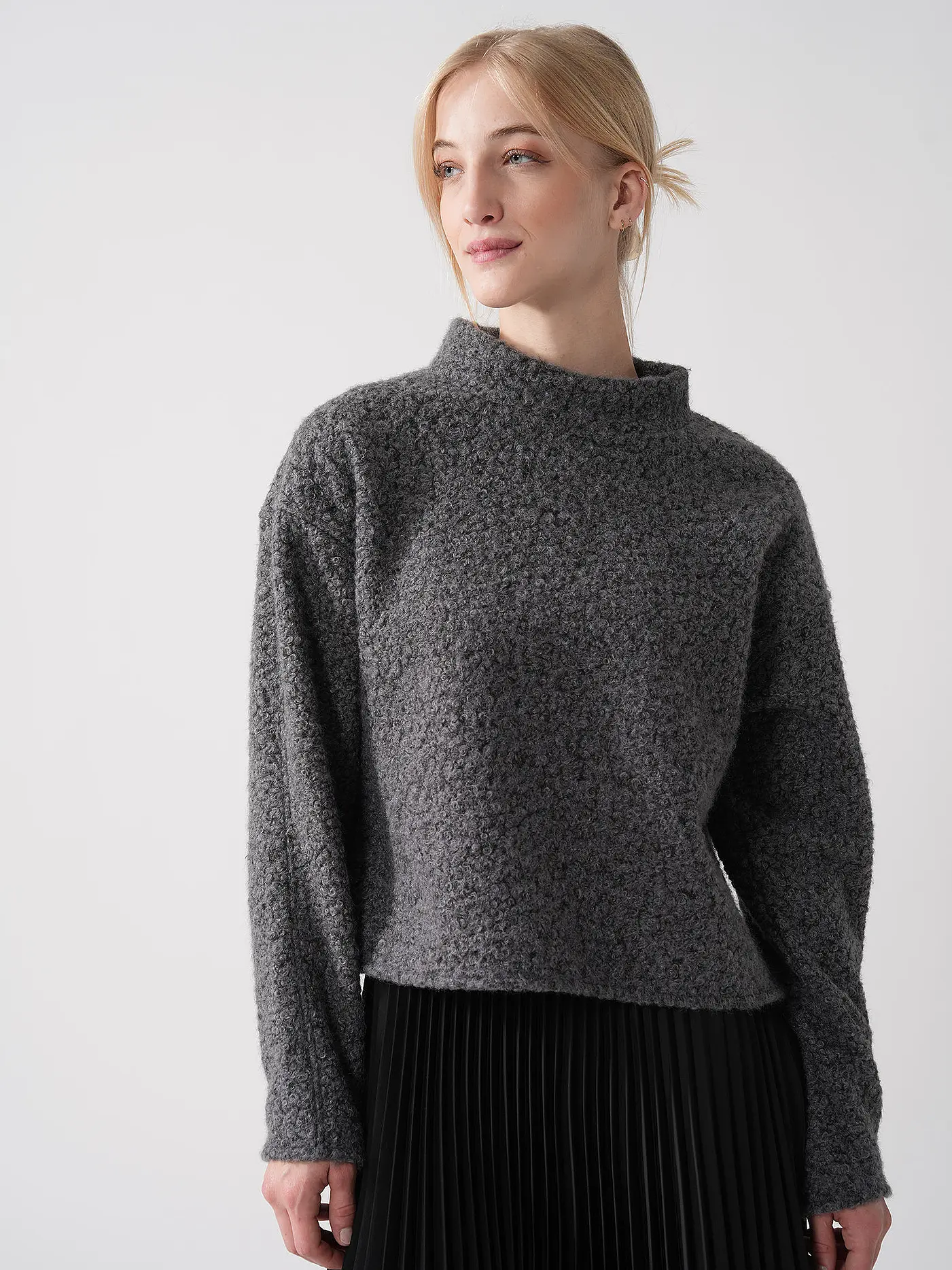 OPUS | Pullover Boxy Fit GOJAM | grau