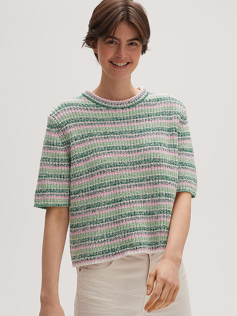 OPUS Damen Pullover Bouclé - Regular Fit Strickpullover Kuschelig