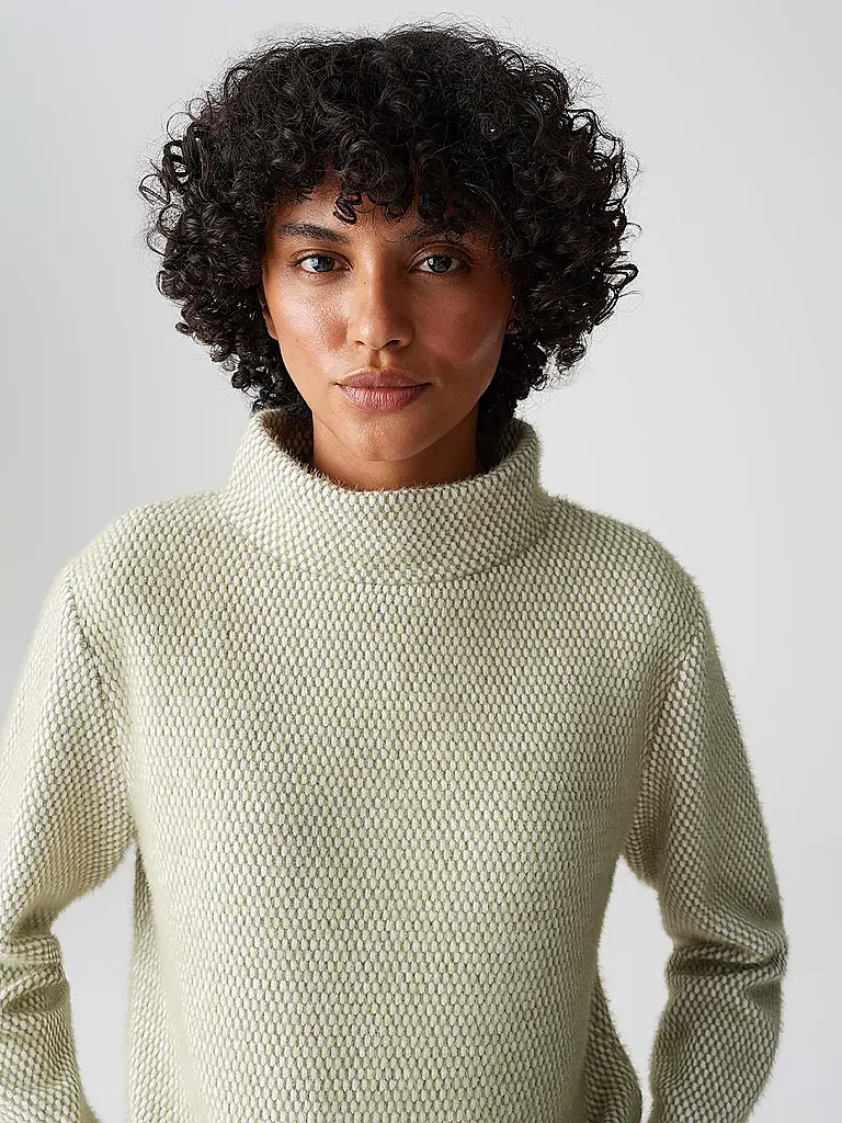 OPUS | Rollkragenpullover GAKIRA | hellgrün