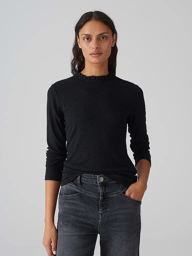 OPUS | Rollkragenpullover SANBA | Schwarz