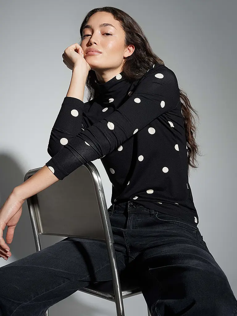 OPUS | Rollkragenpullover SIPUNKTO | Schwarz