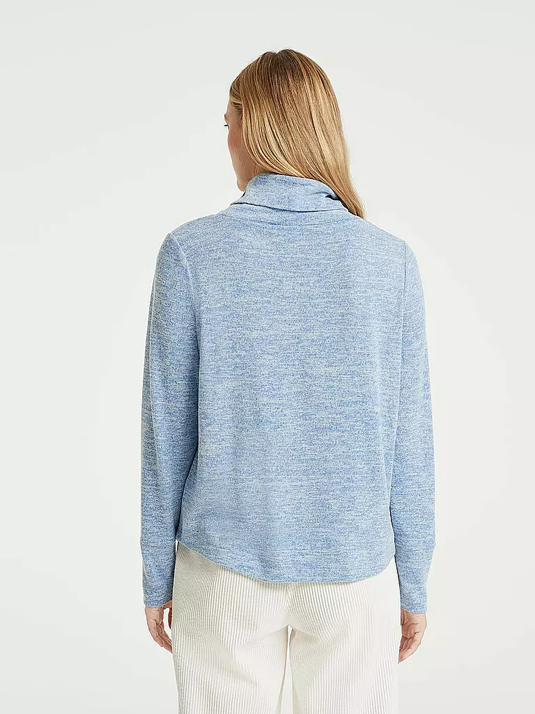 OPUS | Rollkragenshirt SMILTO | blau