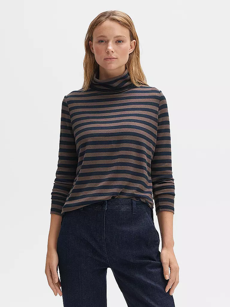 OPUS | Rollkragenshirt SURASO | dunkelblau