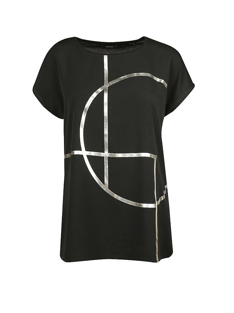 OPUS | Shirt "Seomi Print" | schwarz