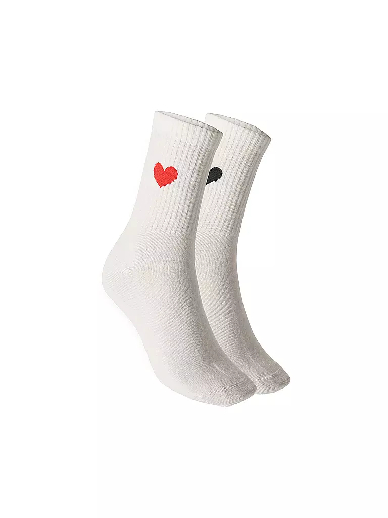 OPUS | Socken YENNIS LOVE 2er Pkg. milk | weiss