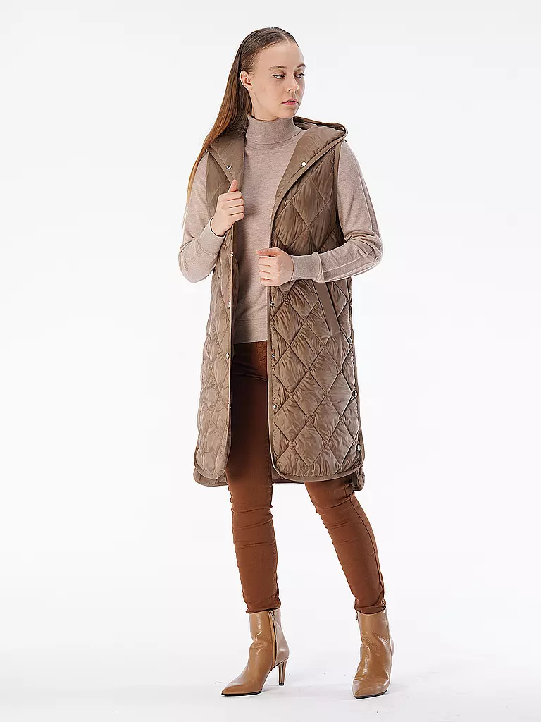 OPUS | Steppgilet WIAMANT | hellbraun