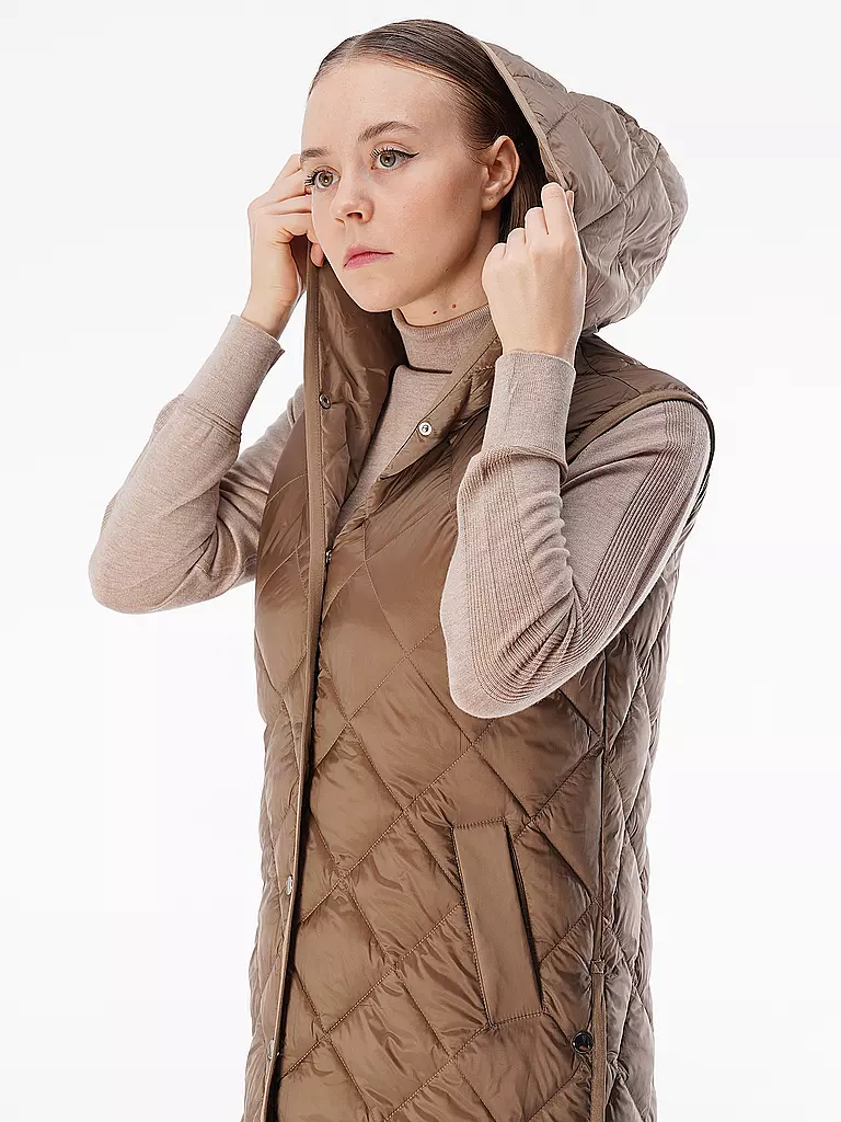 OPUS | Steppgilet WIAMANT | hellbraun