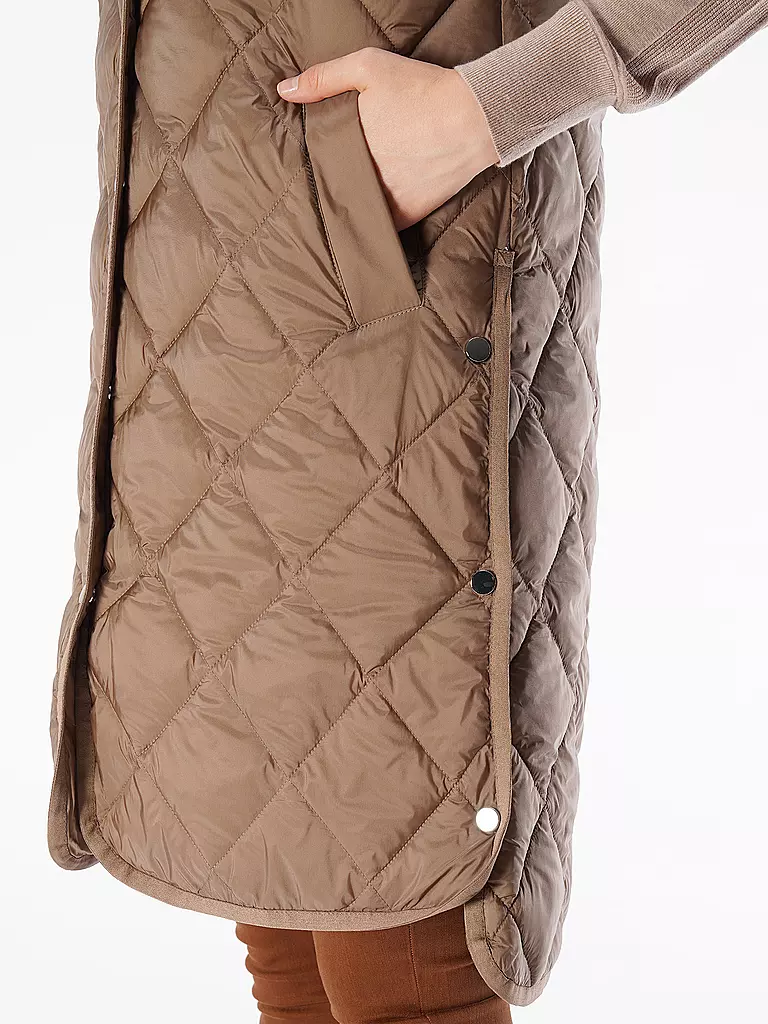 OPUS | Steppgilet WIAMANT | hellbraun