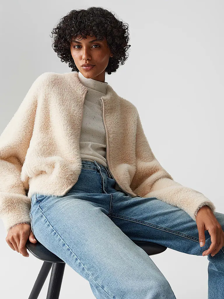OPUS | Strickjacke in Felloptik DORES | 