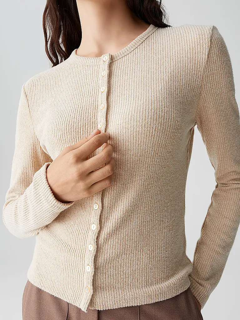 OPUS | Strickjacke SALTUS | beige