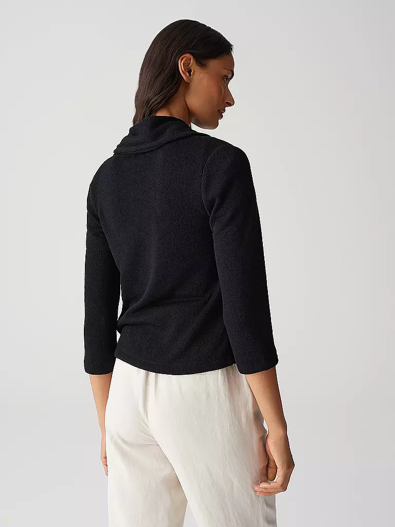 OPUS | Strickjacke SANDRINE BREEZE | schwarz