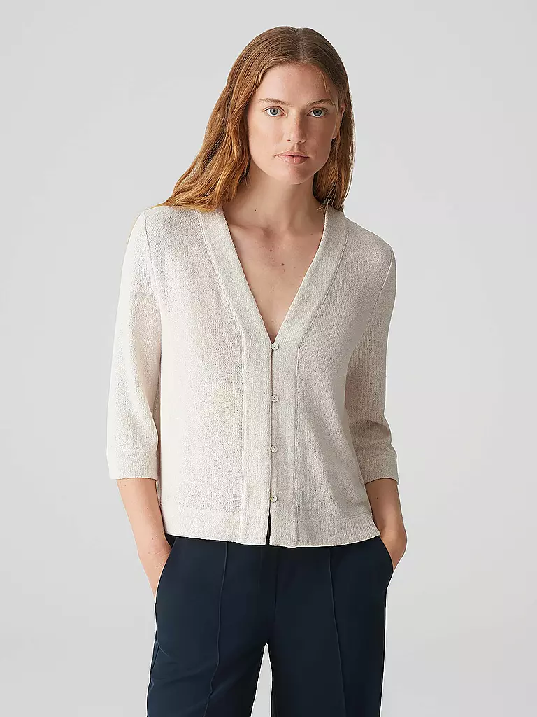 OPUS | Strickjacke SEMIPA | creme