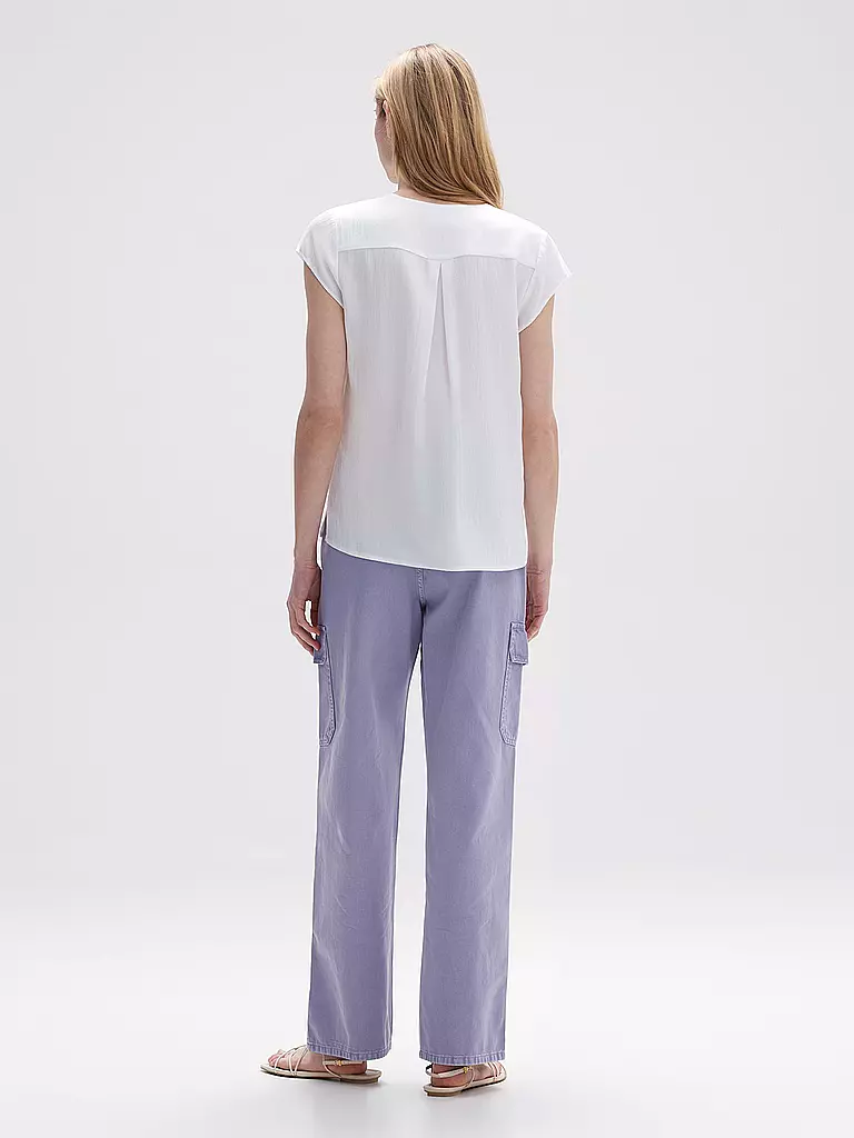 T-shirt OPUS Daily F In Jersey, Avorio (Milk 1004), Taglia 46 (40) – Donna, Vestibilità Aderente, Collezione Estiva