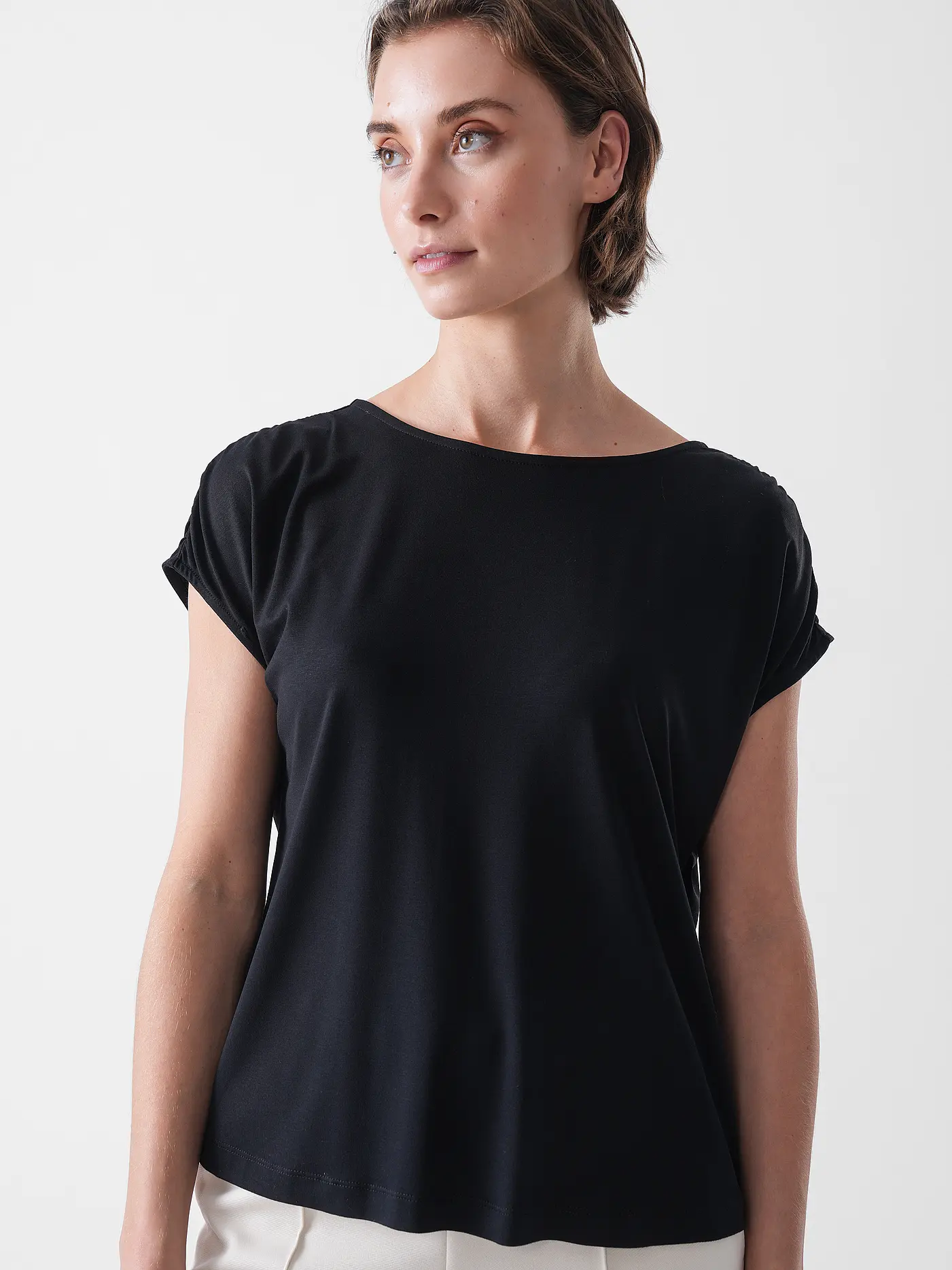 OPUS | T-Shirt SANUELA | schwarz