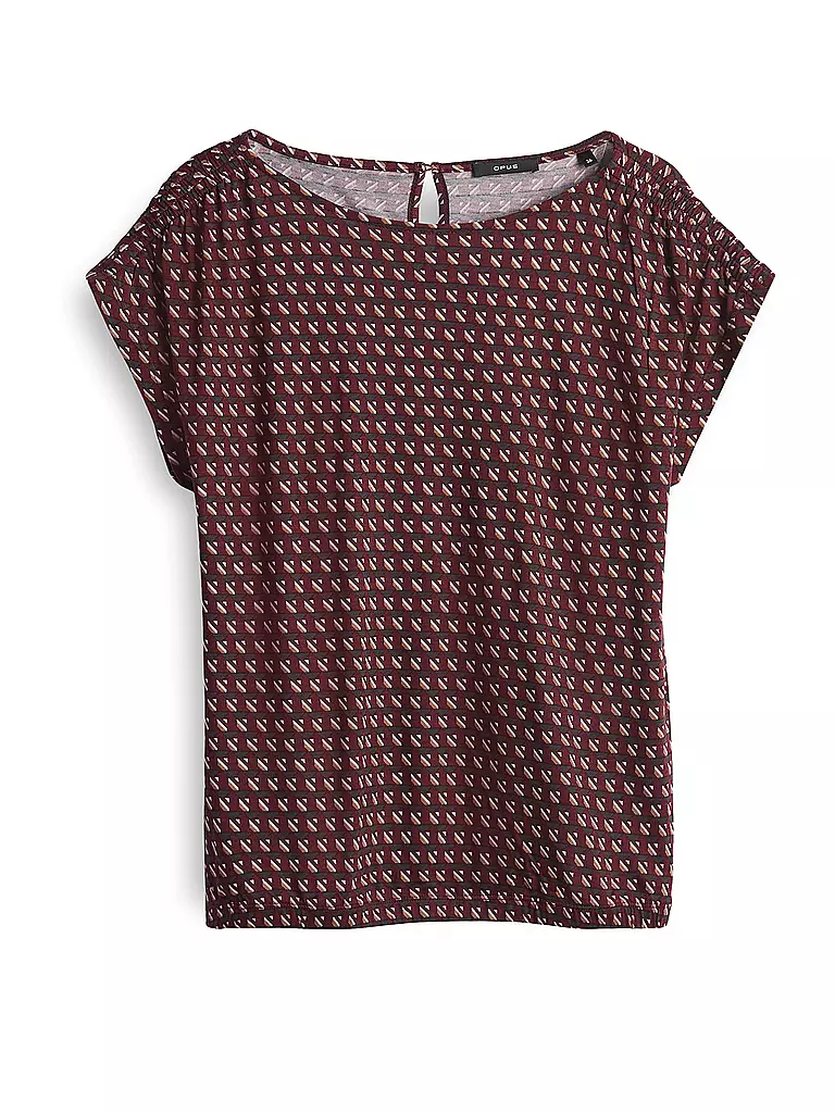 OPUS | T-Shirt SEKADI MINIMAL | dunkelrot