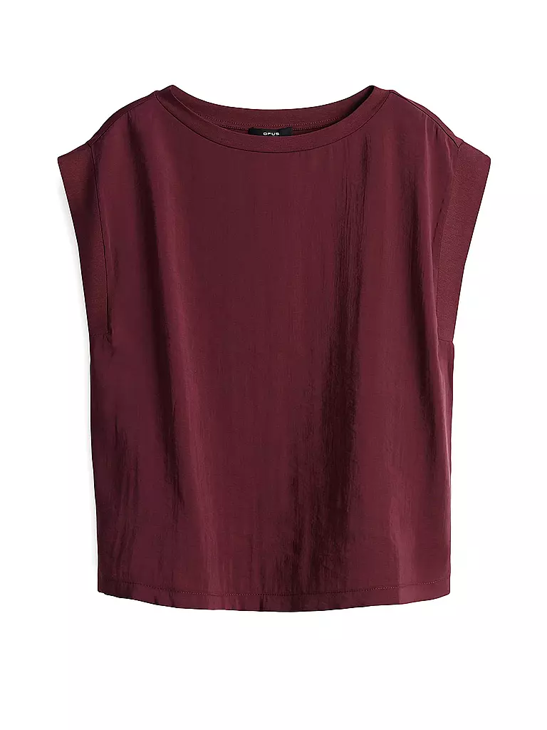 OPUS | T-Shirt SILKISI | dunkelrot
