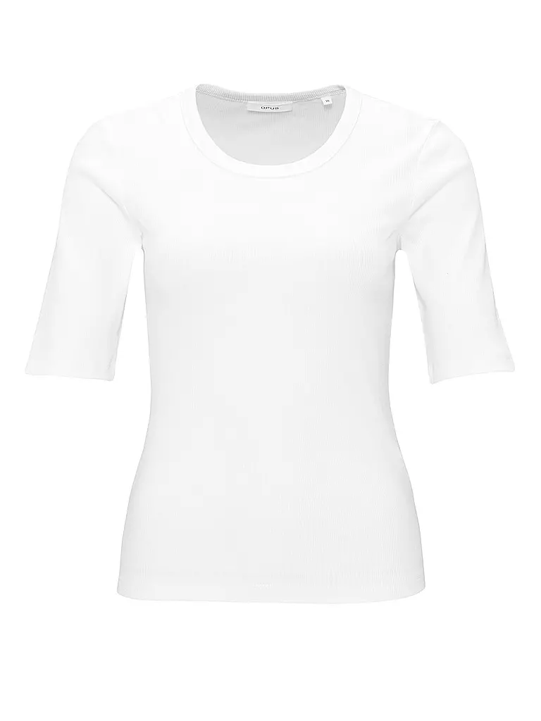 OPUS | T-Shirt SUSTAFA | weiss