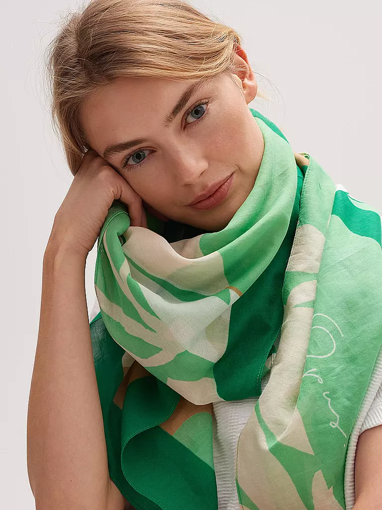 OPUS | Tuch APUKI SCARF | grün