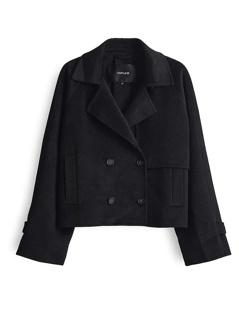 OPUS | Wolljacke HAILI | Schwarz