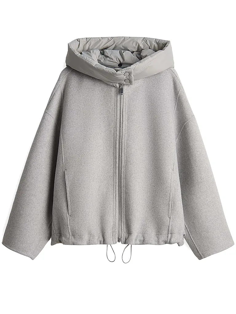 OPUS | Wolljacke HIKONA | hellgrau