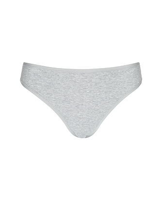 ORGANIC BASICS | Slip CORE RIB HIGH-LEG BRIEFS grey melange 
