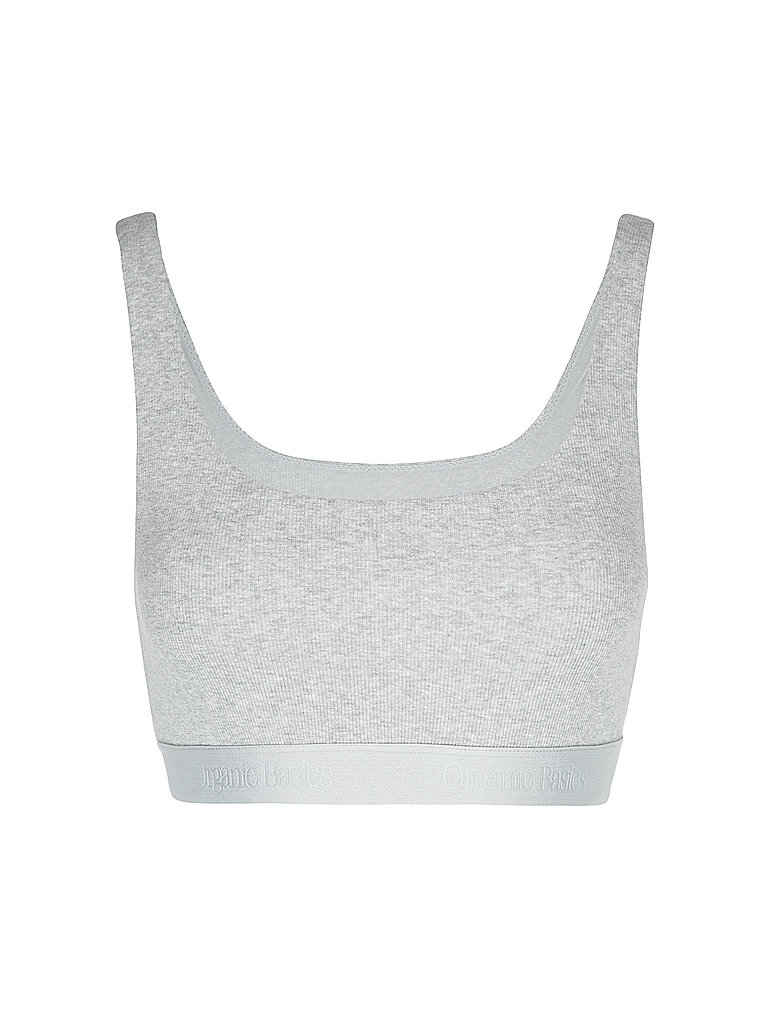 ORGANIC BASICS Bustier CORE RIB grey melange  hellgrau | M