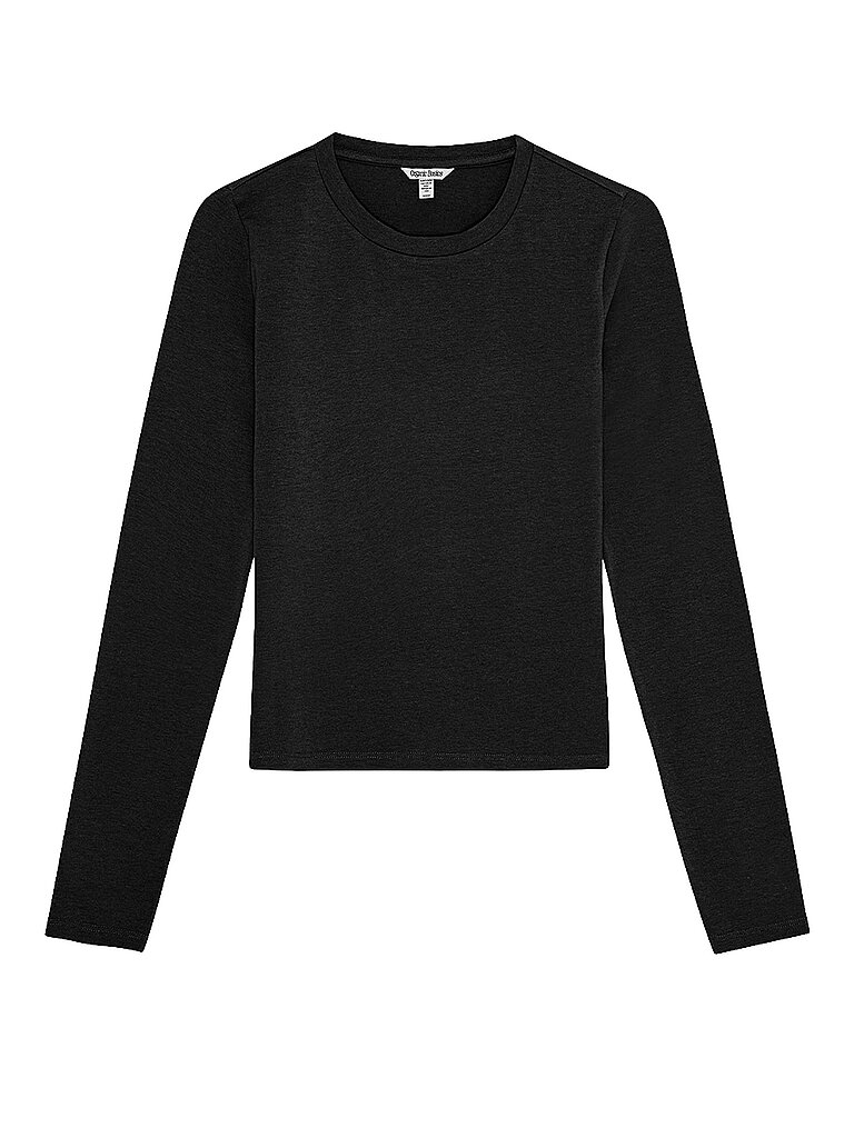 ORGANIC BASICS Loungewear Langarmshirt EVERYDAY schwarz | XS