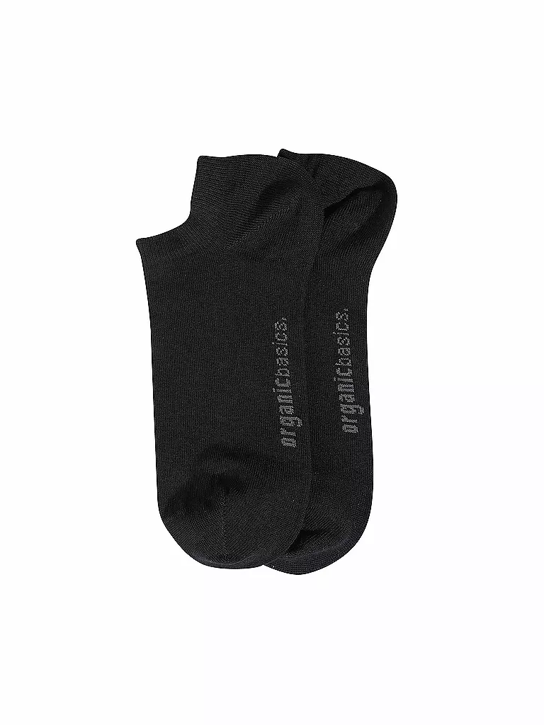 ORGANIC BASICS | Sneakersocken 2er Pkg black | schwarz