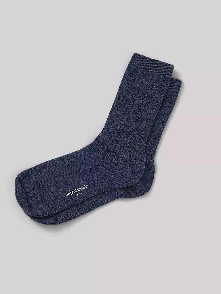 ORGANIC BASICS | Socken rinsed  | blau