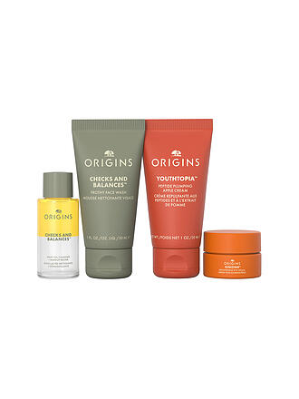 ORIGINS | CLEANSE & GLOW ESSENTIALS Il nostro set di elementi essenziali per la cura della pelle più amato 3x30ml / 5ml