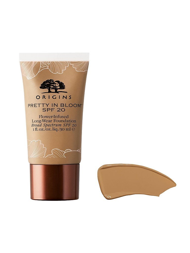 ORIGINS PRETTY IN BLOOM™ SPF 20 Flower-Infused Long-Wear Foundation (420 Medium Golden Warm)