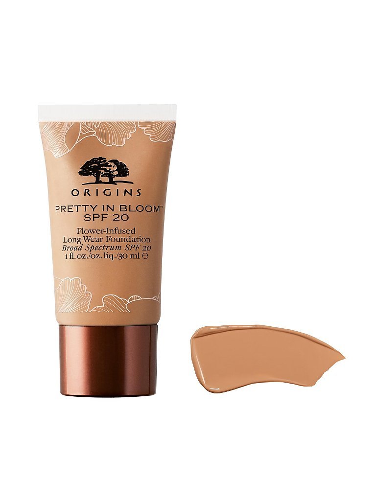 ORIGINS PRETTY IN BLOOM™ SPF 20 Flower-Infused Long-Wear Foundation (500 Med Deep Warm)