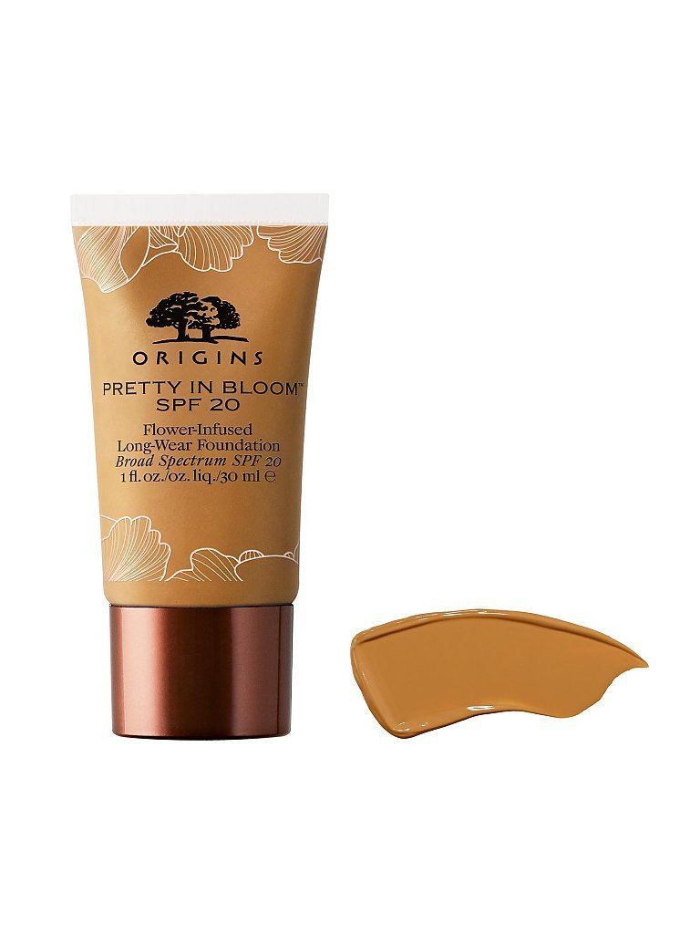 ORIGINS PRETTY IN BLOOM™ SPF 20 Flower-Infused Long-Wear Foundation (530 Medium Deep Warm)