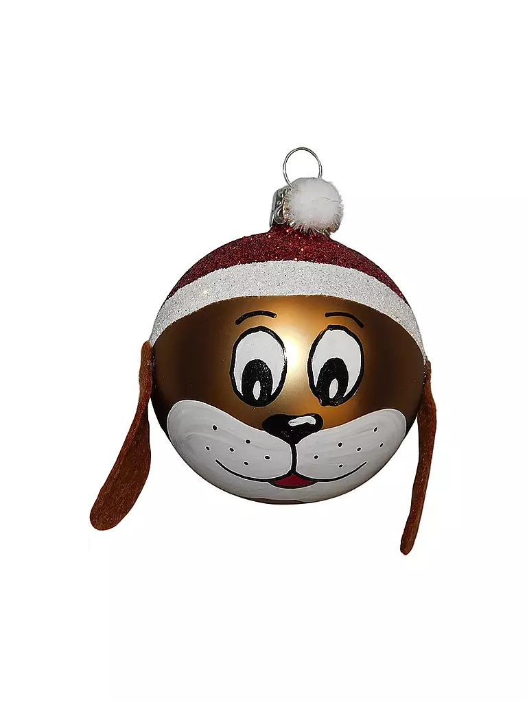 ORNEX | Weihnachtskugel Hund | keine Farbe