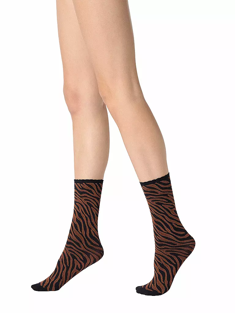 OROBLU | Feinstrumpfsocken SAVAGE 50 black / cacao | braun
