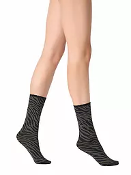 OROBLU | Feinstrumpfsocken SAVAGE 50 black / grey | olive