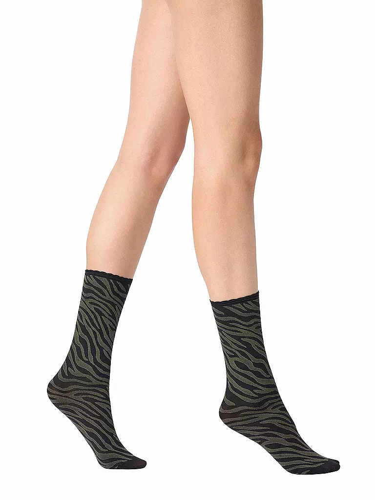 OROBLU | Feinstrumpfsocken SAVAGE 50 black / military | olive