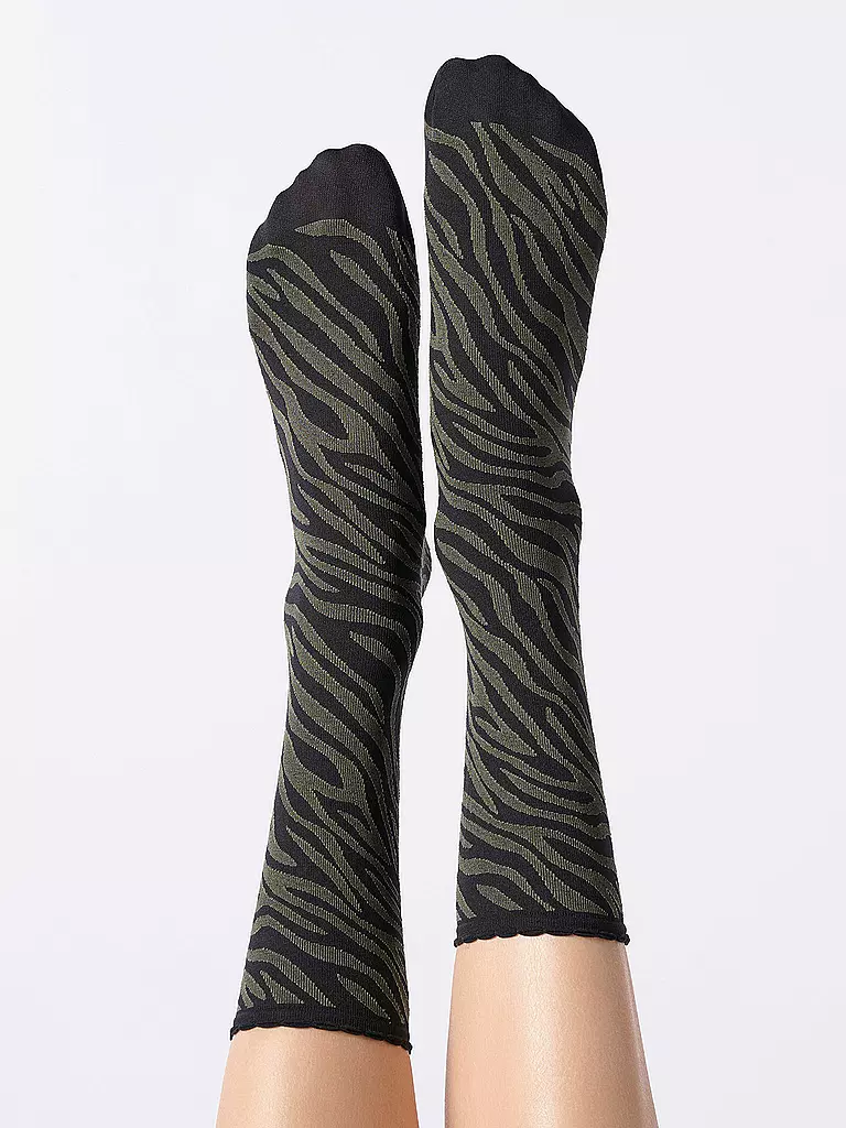 OROBLU | Feinstrumpfsocken SAVAGE 50 black / military | olive