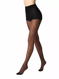 OROBLU | Modestrumpfhose SAVAGE ZEBRA 30 black / cacao | braun