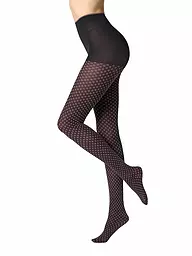 OROBLU | Modestrumpfhose TIE PATTERN 50 black / skiy | beere