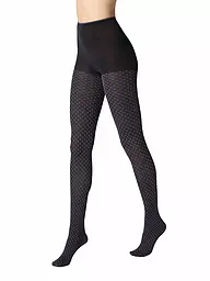 OROBLU | Modestrumpfhose TIE PATTERN 50 black / skiy | blau