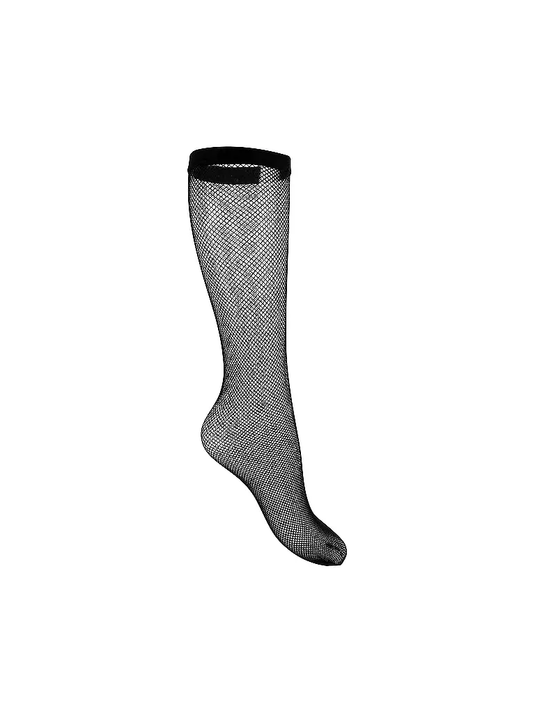 OROBLU | Netz-Kniestrümpfe "Tricot" (black) | schwarz