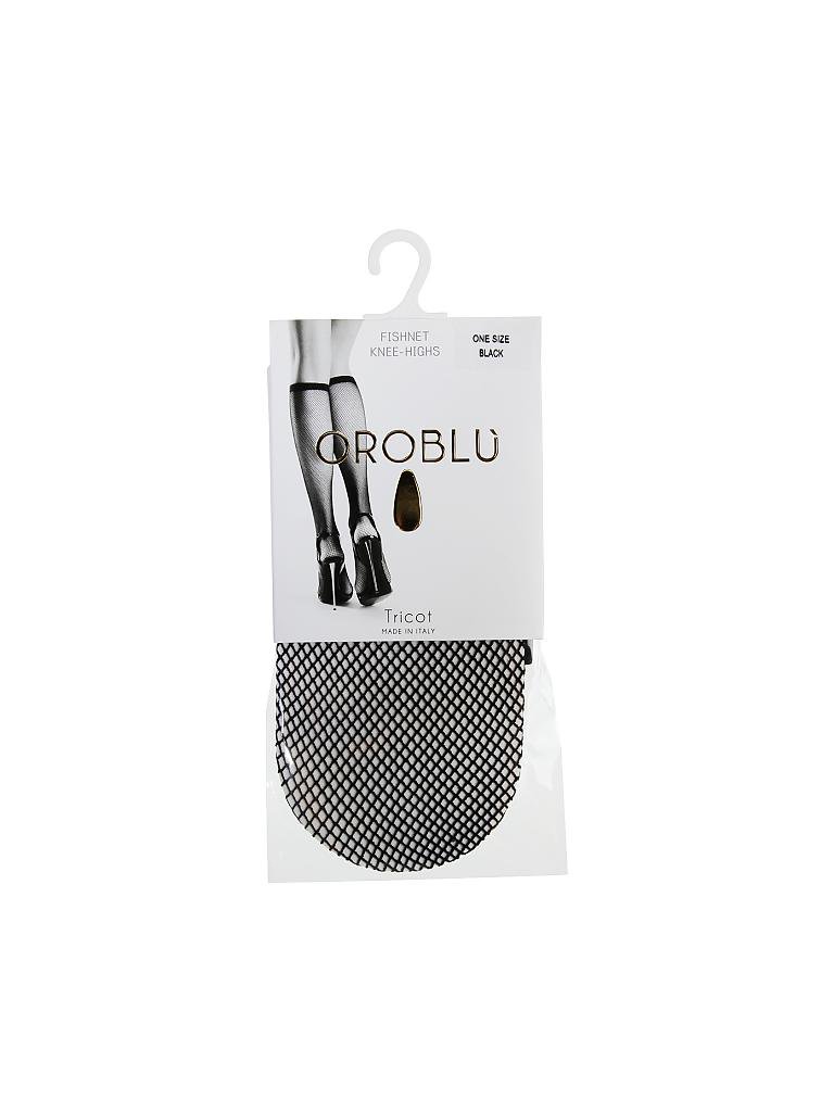 OROBLU | Netz-Kniestrümpfe "Tricot" (black) | schwarz