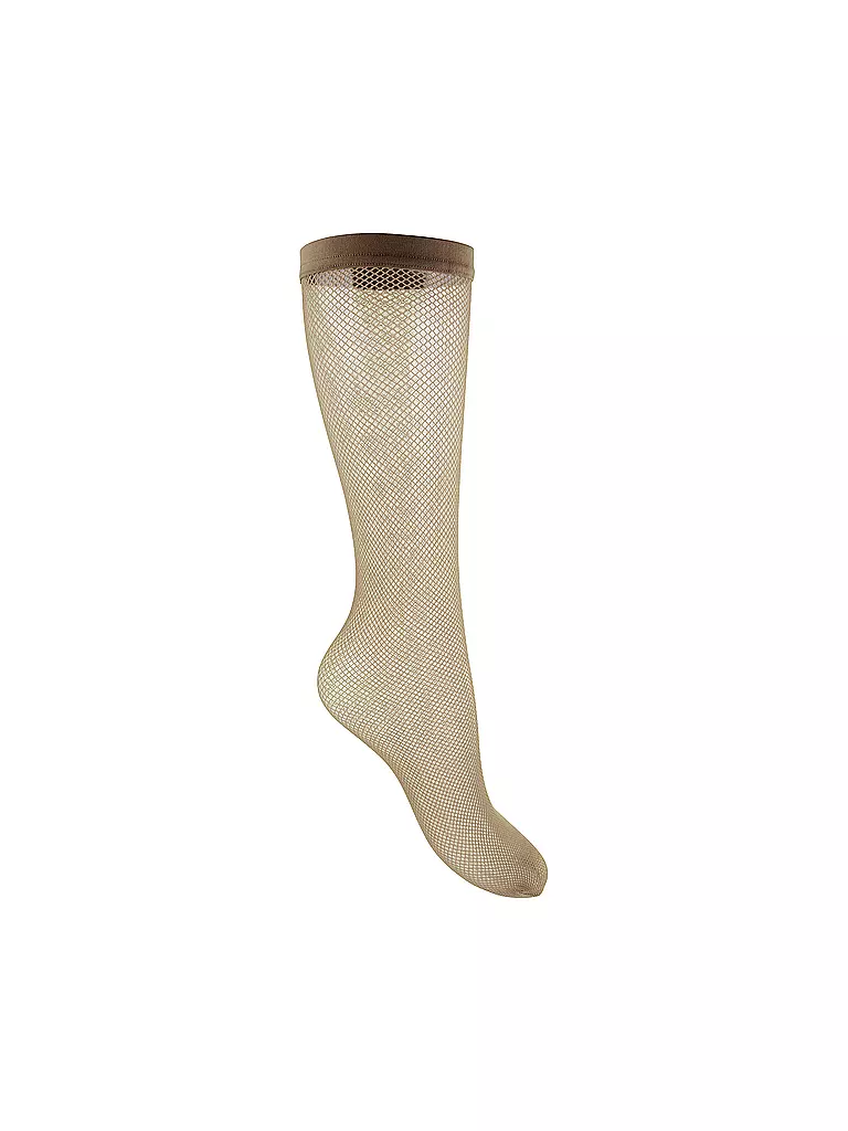 OROBLU | Netz-Kniestrümpfe "Tricot" (sable) | beige