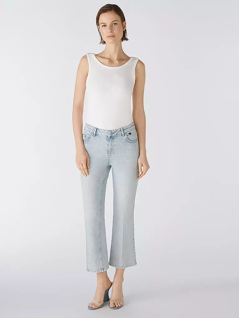 OUÍ | Jeans Flared Fit 7/8 EASY KICK | blau