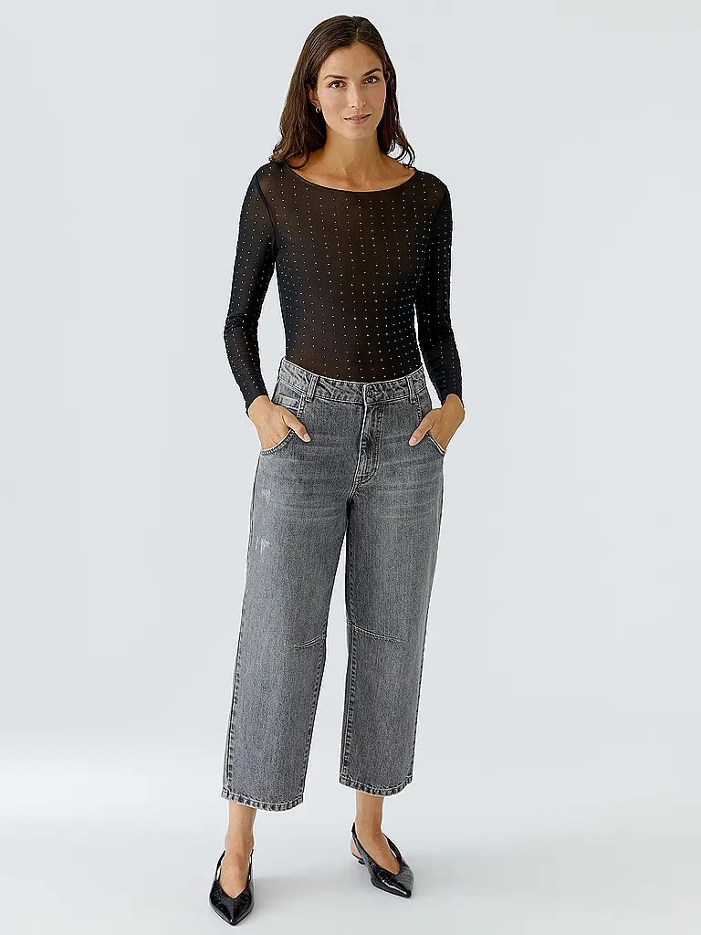 OUÍ | Langarmshirt  | Schwarz