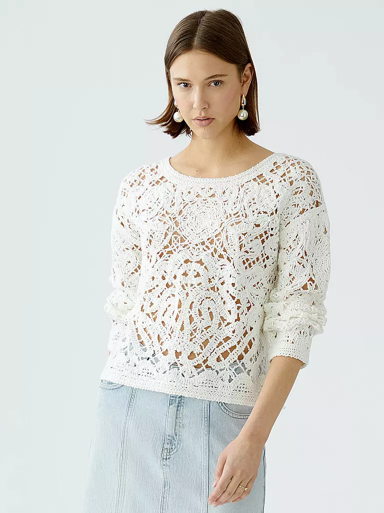 OUÍ | Pullover  | weiss