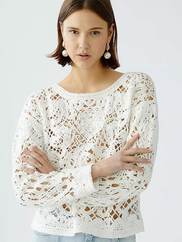 OUÍ | Pullover  | weiss