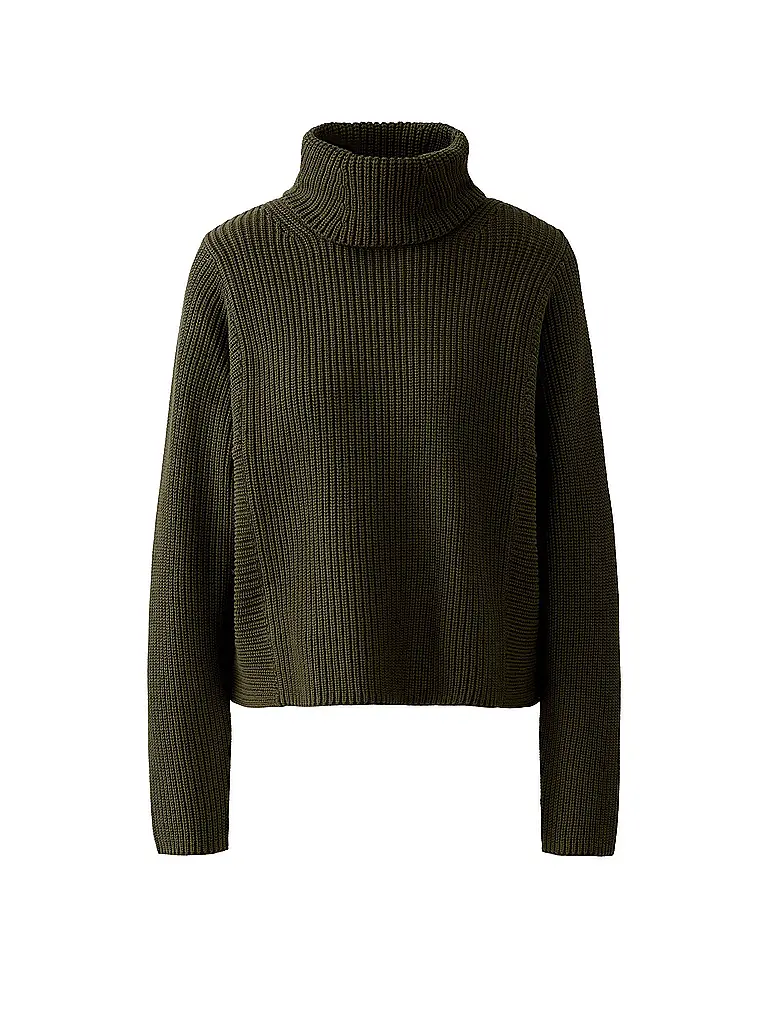 OUÍ | Rollkragenpullover  | olive
